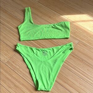 Oh Polly Neon Green Bikini Set